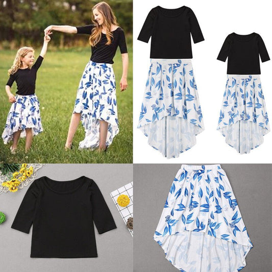 Boho Summer Sweet Mother Daughter Clothes 2PCS
