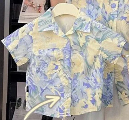 Holiday Look Family Matching Clothes Vacation Mom Daughter Girls Smock