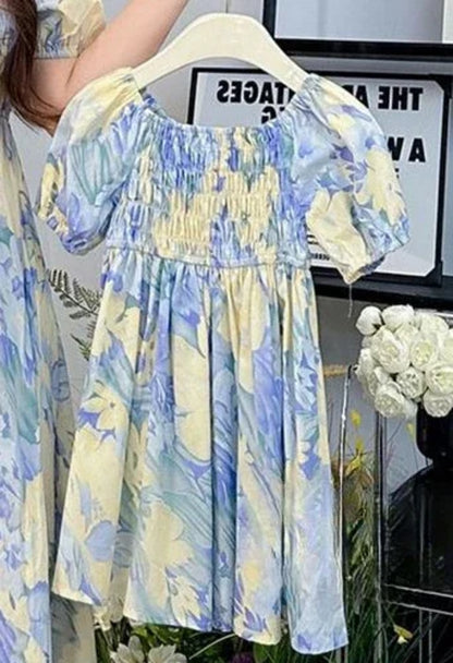 Holiday Look Family Matching Clothes Vacation Mom Daughter Girls Smock